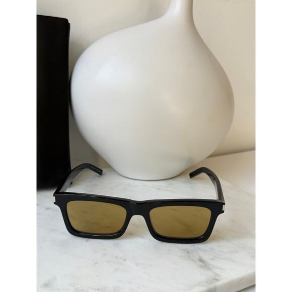 NEW Saint Laurent SL461 Betty Sunglasses in Black Yellow main image 5